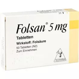 FOLSAN 5 mg tabletten, 50 stuks