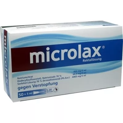 MICROLAX Klysmas met rectale oplossing, 50X5 ml