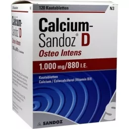 CALCIUM SANDOZ D Osteo intensive kauwtabletten, 120 stuks