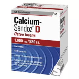 CALCIUM SANDOZ D Osteo intensive kauwtabletten, 120 stuks