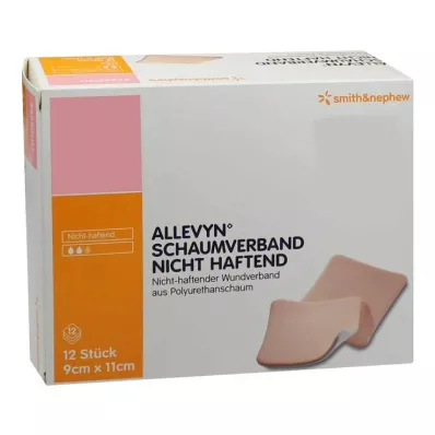 ALLEVYN Schuimverband 9x11 cm niet-klevend, 12 stuks ALLEVYN Schuimverband 9x11 cm niet-klevend, 12 stuks
