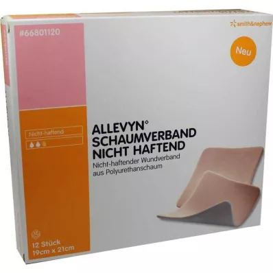 ALLEVYN Schuimverband 19x21 cm niet-klevend, 12 stuks ALLEVYN Schuimverband 19x21 cm niet-klevend, 12 stuks