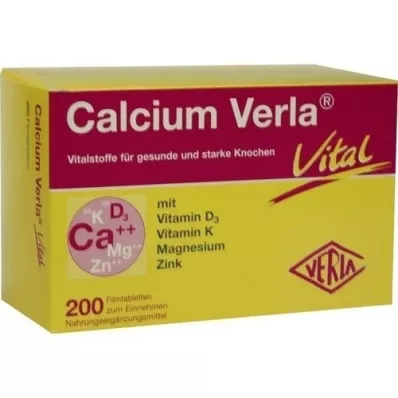 CALCIUM VERLA Vital filmomhulde tabletten, 200 stuks