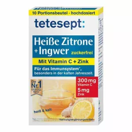 TETESEPT hete citroen met gember verse suiker poeder, 10X3 g