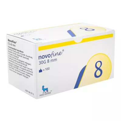 Novofine 8 canules 0,30x8 mm TW, 100 stuks