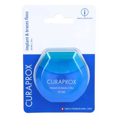 Curaprox Df 845 dispenser tandzijde met vliesgedeelte (50 stuks) Curaprox Df 845 dispenser tandzijde met vliesgedeelte (50 stuks)
