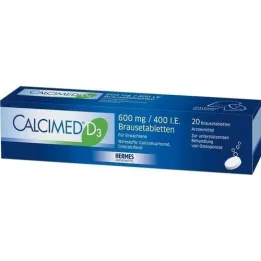 CALCIMED D3 600 mg/400 I.U. bruistabletten, 20 st