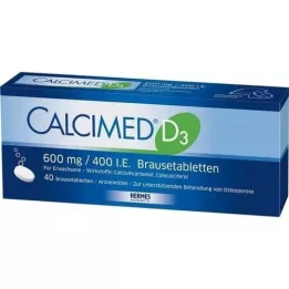 CALCIMED D3 600 mg/400 I.U. bruistabletten, 40 st