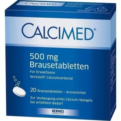 CALCIMED 500 mg bruistabletten, 20 stuks