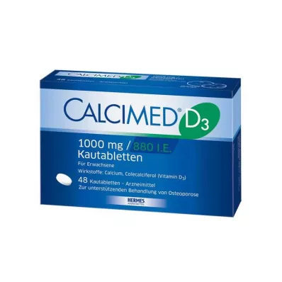 Calcimed D3 1000 mg / 880 IE kauwtabletten, 48 stuks Calcimed D3 1000 mg / 880 IE kauwtabletten, 48 stuks