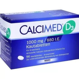 CALCIMED D3 1000 mg/880 I.U. Kauwtabletten, 96 st