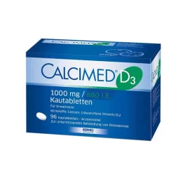 CALCIMED D3 1000 mg/880 I.U. Kauwtabletten, 96 st