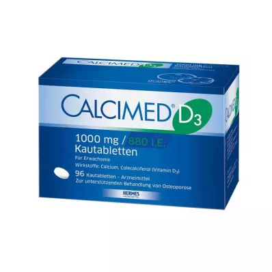 Calcimed D3 1000 mg / 880 IE kauwtabletten, 96 stuks Calcimed D3 1000 mg / 880 IE kauwtabletten, 96 stuks