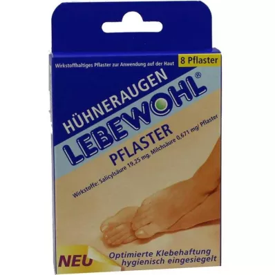 Afscheidsmaïspleisters, 8 stuks