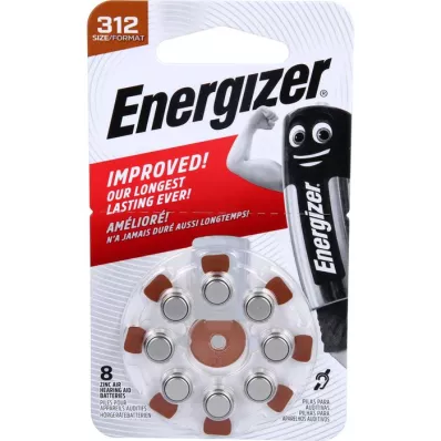 ENERGIZER Hoortoestel batterij 312, 8 stuks