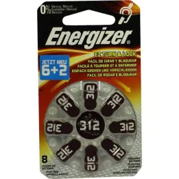 ENERGIZER Hoortoestel batterij 312, 8 stuks