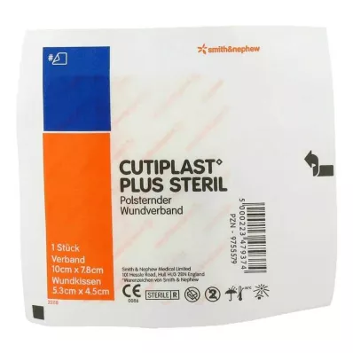 Cutiplast Plus steriel verband 7,8x10 cm, 1 st Cutiplast Plus steriel verband 7,8x10 cm, 1 st