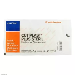 CUTIPLAST Plus steriel 7,8x15 cm verband, 1 st