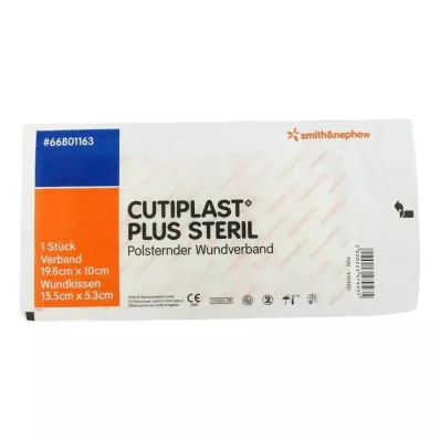 Cutiplast Plus steriel 10x19,8 cm verband, 1 st Cutiplast Plus steriel 10x19,8 cm verband, 1 st