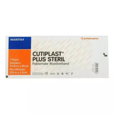 Cutiplast Plus steriel 10x24,8 cm verband, 1 st