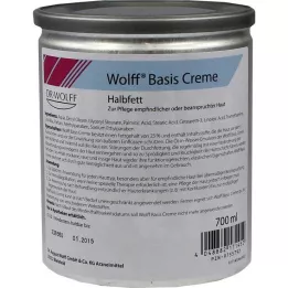 Wolff basiscrème halfvet, 700 ml