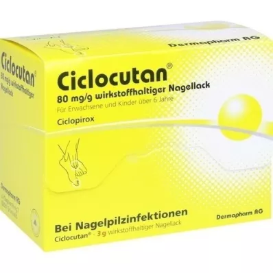 CICLOCUTAN 80 mg/g actief ingrediënt nagellak, 3 g