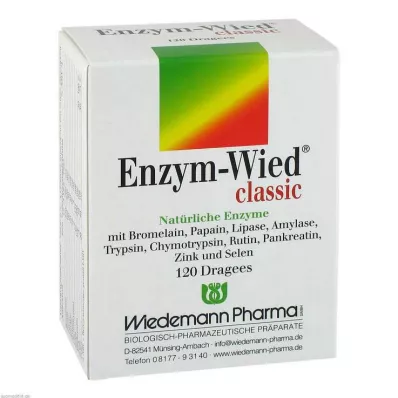 Enzym Wied klassieke dragees, 120 stuks Enzym Wied klassieke dragees, 120 stuks