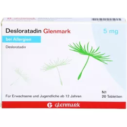 DESLORATADIN Glenmark 5 mg tabletten, 20 st