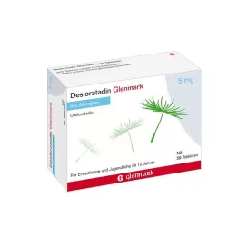 DESLORATADIN Glenmark 5 mg tabletten, 50 st