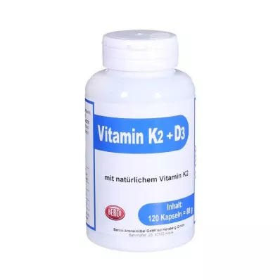 VITAMIN K2+D3 Berco-capsules, 120 capsules VITAMIN K2+D3 Berco-capsules, 120 capsules
