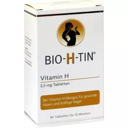 BIO-H-TIN Vitamine H 2,5 mg gedurende 12 weken tabletten, 84 st