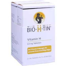 BIO-H-TIN Vitamine H 2,5 mg gedurende 2x12 weken tbl, 2X84 st