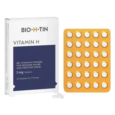 BIO-H-TIN Vitamine H 5 mg tabletten, 30 st