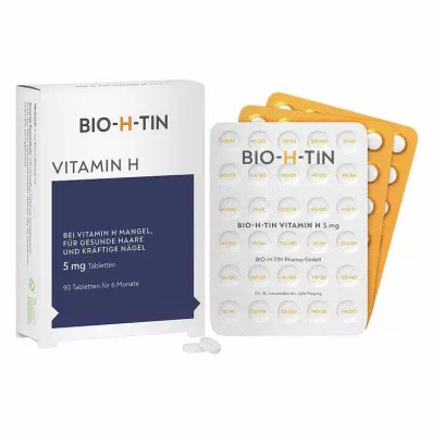 BIO-H-TIN Vitamine H 5 mg voor 6 maanden tabletten, 90 st BIO-H-TIN Vitamine H 5 mg voor 6 maanden tabletten, 90 st