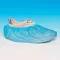Wegwerp plastic overschoenen, blauw, 10 stuks