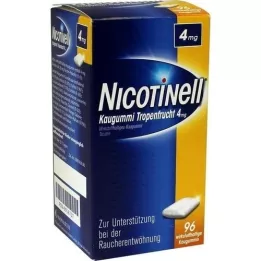 NICOTINELL Kauwgom tropisch fruit 4 mg, 96 stuks