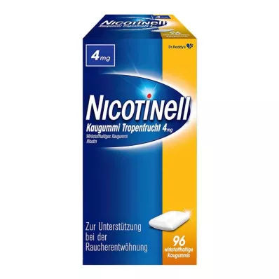NICOTINELL Kauwgom 4 mg tropisch fruit, 96 st