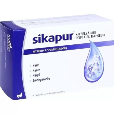 SIKAPUR Kiezelzuur-softgelcapsules met biotine, 90 stuks