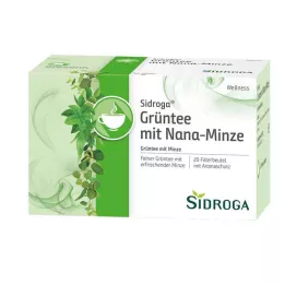 SIDROGA Wellness Groene Thee met Nana Mint Filterzakje, 20X1.5 g
