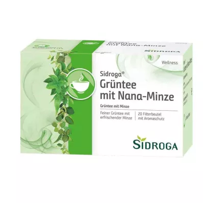 Sidroga Wellness Groene Thee met Nana Mint Filterzak, 20X1,5 g Sidroga Wellness Groene Thee met Nana Mint Filterzak, 20X1,5 g