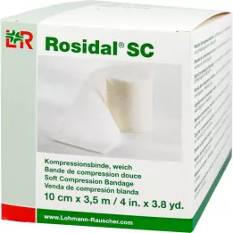ROSIDAL SC Compressieverband zacht 10 cm x 3,5 m, 1 st