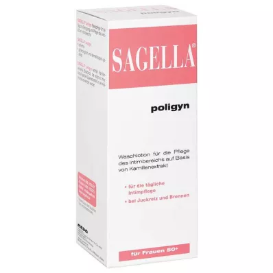 SAGELLA poligyn intieme waslotion voor vrouwen 50+, 250 ml SAGELLA poligyn intieme waslotion voor vrouwen 50+, 250 ml