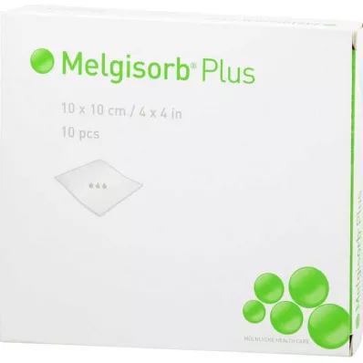 MELGISORB Plus Alginaatverband 10x10 cm steriel, 10 stuks