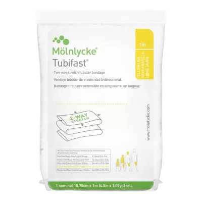 TUBIFAST 2-Weg Stretch 10,75 cmx1 m geel, 1 st