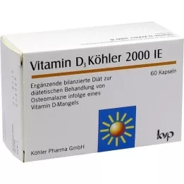 VITAMIN D3 KÖHLER 2.000 I.U. capsules, 60 st