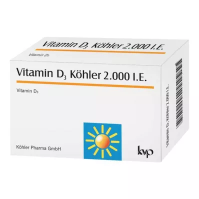 VITAMIN D3 KÖHLER 2.000 I.U. capsules, 120 st VITAMIN D3 KÖHLER 2.000 I.U. capsules, 120 st