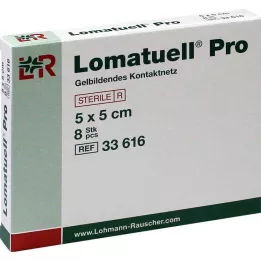 LOMATUELL Per 5x5 cm steriel, 8 stuks