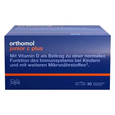 ORTHOMOL Junior C plus kauwtabletten mandarijn/sinaasappel, 30 stuks ORTHOMOL Junior C plus kauwtabletten mandarijn/sinaasappel, 30 stuks