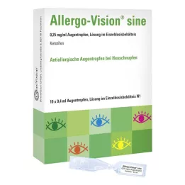 ALLERGO-VISION sine 0,25 mg/ml AT in enkelvoudige dosis, 10X0,4 ml