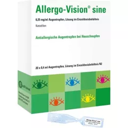 ALLERGO-VISION sine 0,25 mg/ml AT in enkelvoudige dosis, 20X0,4 ml